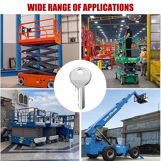 455 12PCS Equipment Ignition Keys Compatible with New Genie Lifts Skyjack Lifts Boom Lifts Scissor JLG Snorkel