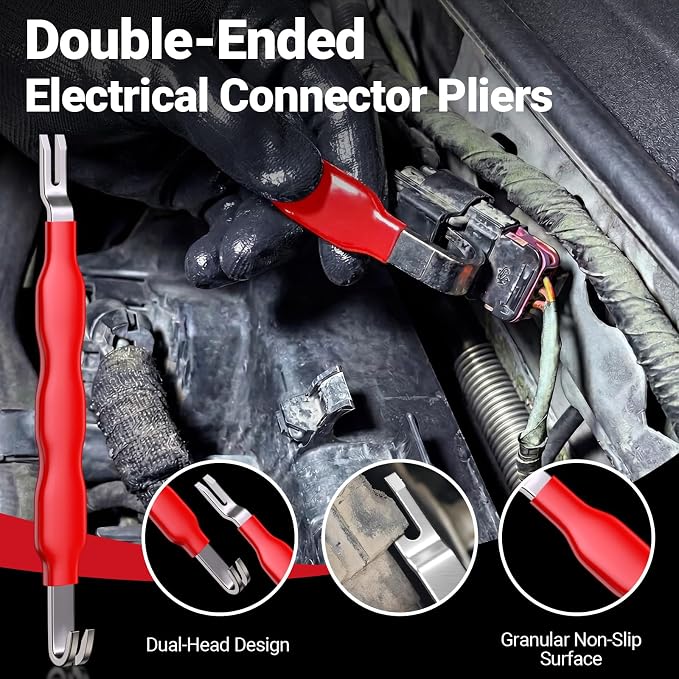 5 PCS Electrical Disconnect Pliers - Electrical Disconnect Pliers Set Locking Tab Disconnect for Car Sensors, Wiring Harnesses