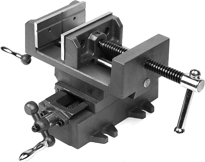 WEN Cross Vise, 4.25-Inch with Compound Slide for Mills and Drill Presses (CV414),Black