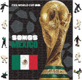 FIFA Mexico Poster Wooden Puzzle for Adult, 200 Pieces Irregular Shape Puzzle, 5MM Thick,Creative Collectible Gift for Fans, Officially Licensed Product, 9.3 x 12