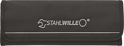 Stahlwille 96411712 Reversible Combination Ratcheting Spanners Open-Ratch Set, 12 Pieces, Size 8mm upto 19mm Spanner Openings, 72 Teeth, Bi-Hexagon, Made in Germany