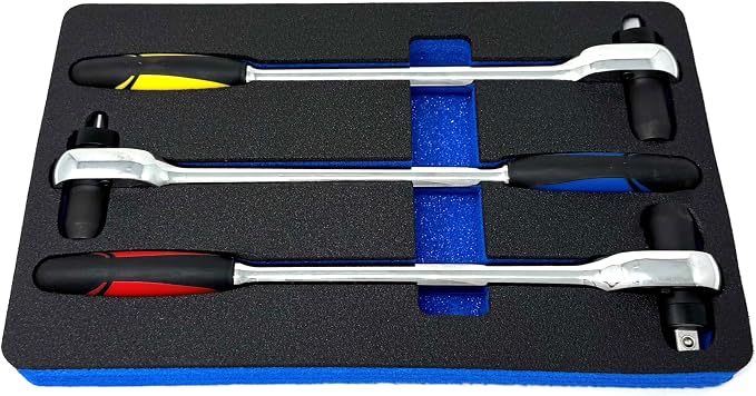 CTA Tools 8945 Oil Filter Wrench Set - Torque Limit Ratchet Wrench Full Set for Oil Filter Housing Caps & Drain Plugs, 25Nm, 35Nm, 40Nm | Precision Tools for Consistent Tightening
