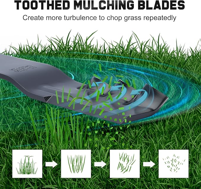 Grasscool SS5000 Timecutter 50 inch 115-5059-03 Mulching Mower Blades for Toro Time Cutter MX5050 MX5000 MX5075 Z5000 50'' Deck Zero Turn Replace 110-6837-03