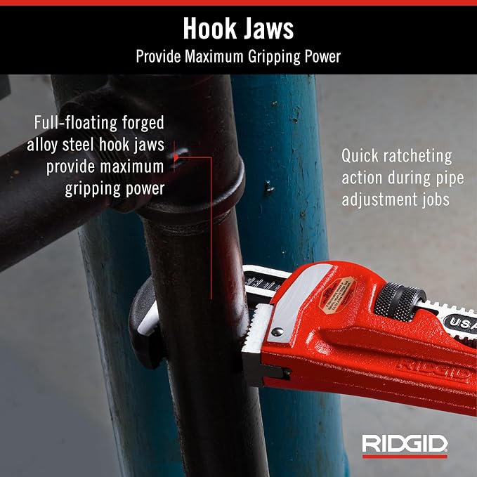 Ridgid 31035 model 36 Heavy-Duty Straight Pipe Wrench, 36" Plumbing Wrench