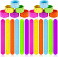 Deekin 48 Pcs Back to School Ruler Slap Bracelets Operation Items Bulk Ruler Snap Bracelets Colorful for Classroom with Scale Silicone for Kids Slap Wristbands with Scale Party Favor School Prize
