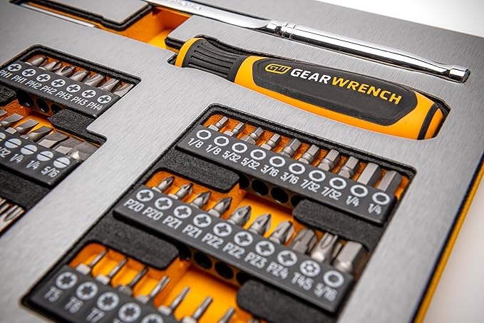 GEARWRENCH 1268 Piece Master Mechanics Tool Set in Premium Modular Foam Trays with GSX Mobile Tool Storage | MEGAMOD1268