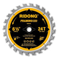 6-1/2 Inch Circular Saw Blade, 24-Tooth with 5/8" Arbor ATB Framing Saw Blade for Cutting Wood (6.5" 1-Pack)