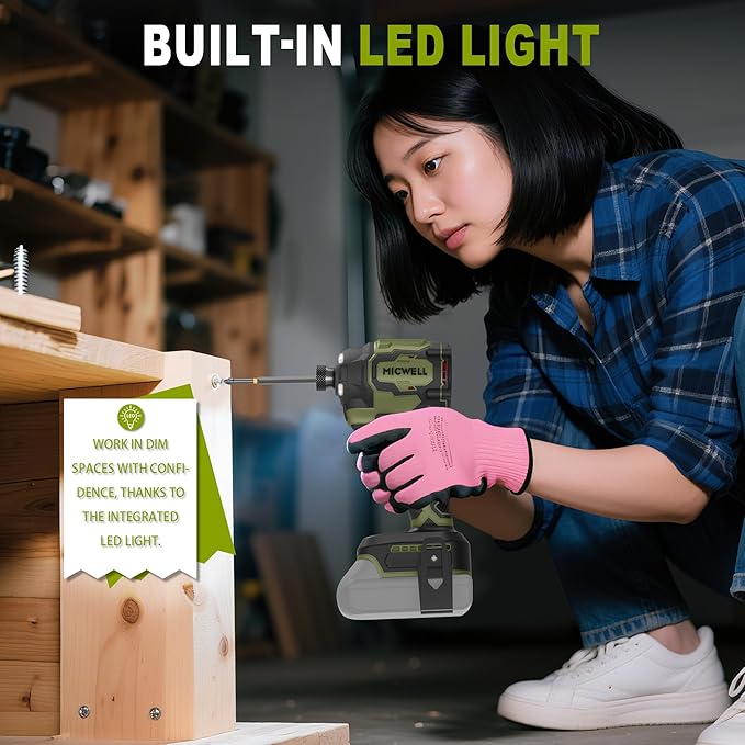 Cordless Impact Driver (Tool Only) Compatible with Makita 18V Battery, Up to 2300 In-lbs Brushless1/4" Impact Driver, 4-Speed Lightweight Power Impact Drivers with Tool Bag, LED Light