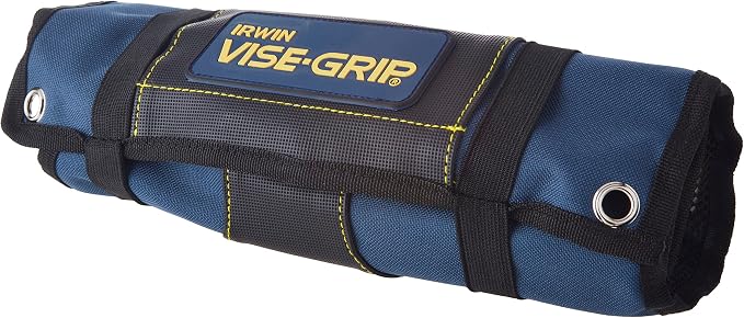 IRWIN VISE-GRIP Pliers Set with Tool Wrap, 5-Piece (2078708), Blue