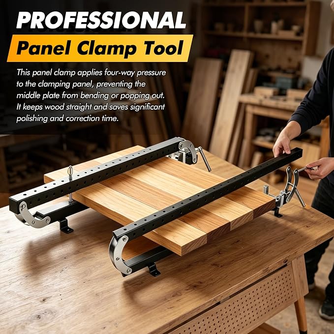 36 inch Panel Clamps 2 Pack, 4-Way Pressure Steel Parallel Clamp