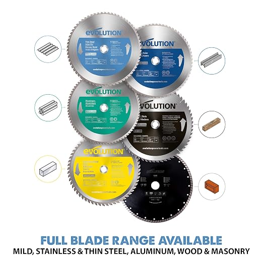 Evolution 14BLADETS 14" 90T Thin Steel Blade TCT Saw Blade for Evolution S14CPS, S15CPS, S355MCS, S355CPSL, S380CPS, EVOSAW380 1" Arbor Max 1600 RPM Precision Cutting for Metalworking