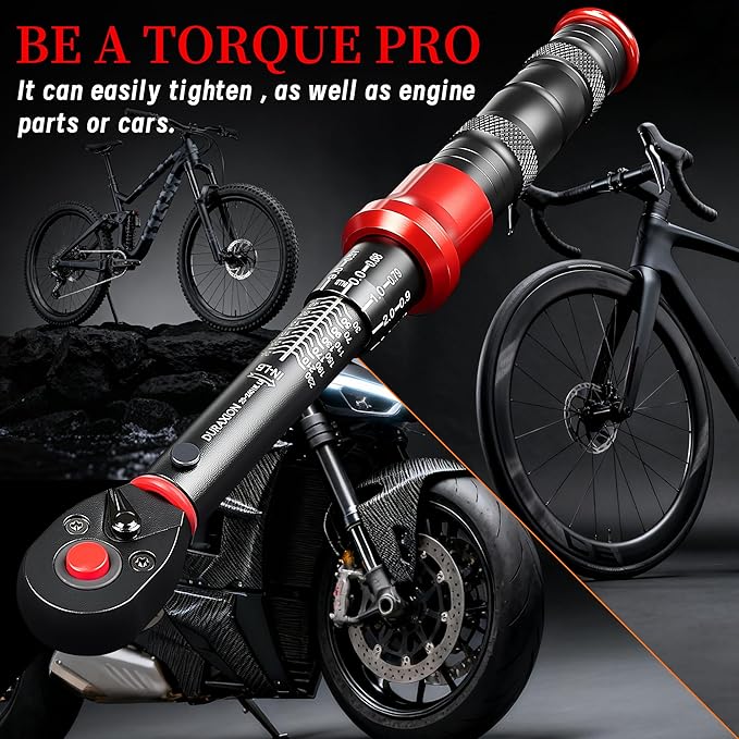 1/4-Inch Drive Torque Wrench 20-240in.lb/2.3-27.1Nm, ±3% Precision Dual Direction Torque Wrenches with 72-Tooth Dual Range Scales