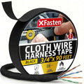 XFasten Wire Harness Tape, 3/4-Inch x 90 Feet, High Temp Wiring Loom Harness, Self-Adhesive Felt Cloth Electrical Tape for Automotive Engines, Noise Dampening, and Cable Protection