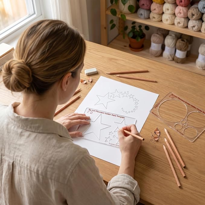 Fibonacci Drawing Template Set