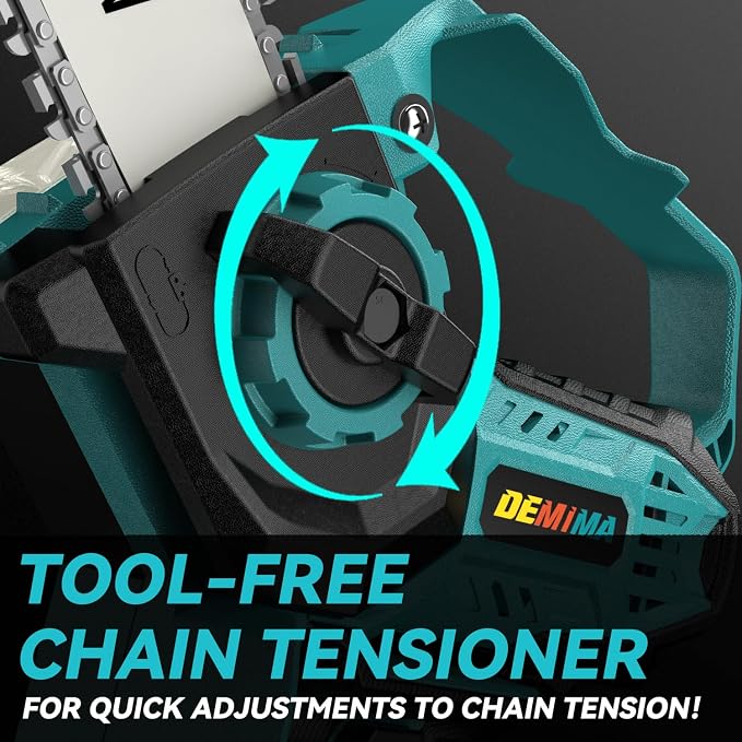Mini Chainsaw for Makita Battery, 8-Inch and 6-Inch 2-IN-1 Cordless Electric Chain saw with Brushless Motor and Auto-Oiler, 800W Hand Mini Chainsaw for Tree Pruning Wood Cutting(No Battery)