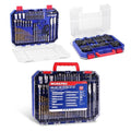 WORKPRO 455Pcs Drill Bit Set, 105-Piece Drill & Screwdriver Bit w/ 350 Screws Combo Kit, All-in-One Double Sided Power Tool Accessory Set Gift for DIY Home Repair & Masonry