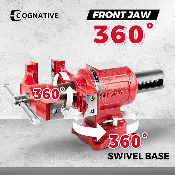 5” UPG 360° Positioning Bench Vise, 8800LB Force