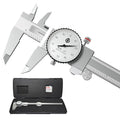 werka Dial Caliper 12 Inch, Shockproof Dial Caliper Measuring Tool with 0.001" Precision Micrometer Caliper with Custom Case, 4-Way Measurement, Stainless Steel