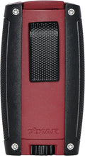 Xikar Turismo Double Jet Flame Cigar Lighter, Attractive Gift Box, Pocket-Friendly, Protective Flip-Lid, Over-Sized Fuel Tank, Matte Red