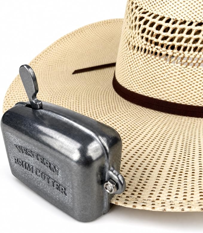 M&F Western Hat Brim Cutter, Premium Quality Metal, 1/8 Inch