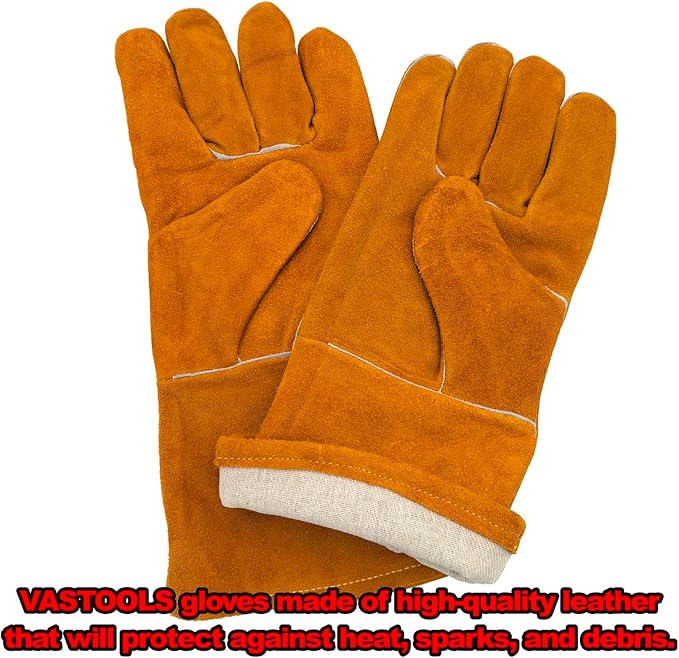VASTOOLS MIG Welding Tools,10pc,Chipping Hammer,Leather Welding Gloves,Speed Square,Welding Clamp,Soapstone Holder,Welding Magnet,Welpers Pliers,MIG Nozzle Reamer,Wire Brush