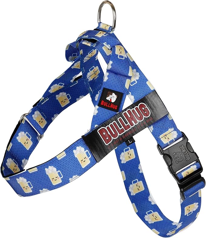 Adjustable Dog Harness– No Pull, No Choke – for English Bulldogs, French Bulldogs, Pugs & Broad-Chested Breeds – Easy, Safe Walks (Mug, Medium)