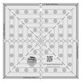 Creative Grids 8-1/2in Square It Up or Fussy Cut Square Quilting Ruler – CGRSQ8 – Made in USA, Non-Slip Grip Acrylic Quilting, Sewing, Crafting, Patchwork Ruler & Template