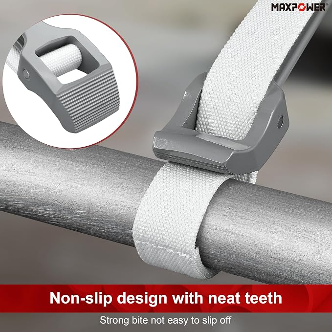 MAXPOWER Strap Wrench, 18-inch Handle Adjustable Strap Wrench, Nylon Strap Pipe Wrench for Replacing Oil Filter, Water Filter, PVC Junctions
