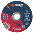 Weiler 57020 4-1/2 Inch Cutting Wheel, Tiger AO Steel/Metal Long Life Performance Cutting, .045" A60T Type 1 7/8" Arbor, Pack of 25