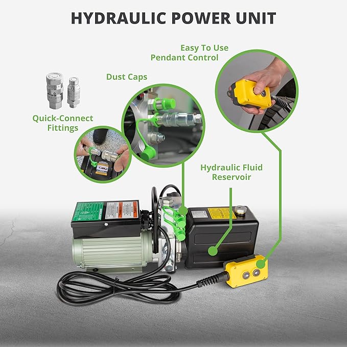 QuickJack Bundle - 6000TL Portable Car Lift, Wall Hangers & Pinch-Weld Blocks, ALI Certified, 6,000-lbs. Capacity, 110V Power Unit, Car Lift for Garage, Shop, & Mechanic