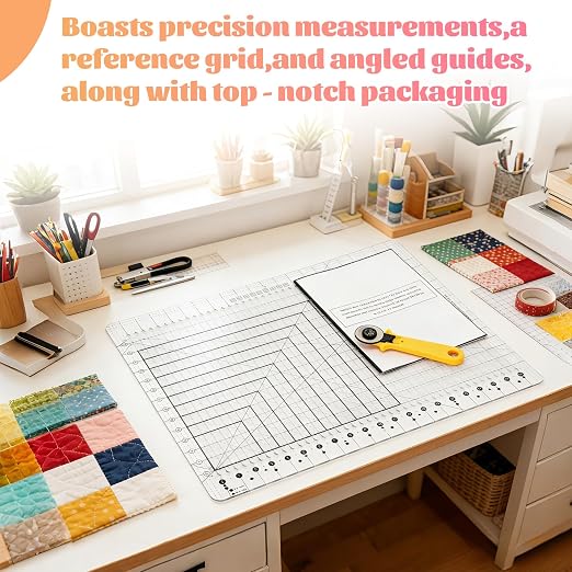 Stripology Ruler for Quilting, XL-Slotted Ruler for Quilting -17-3/4 "x 22", Oversized Non-Slip Design, Made with High-Clarity, Durable Acrylic, 5 in 1 Quilt Cutting Template