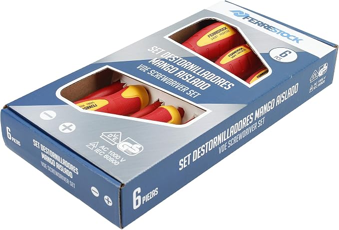 Ferrestock FSKDES106 Screwdriver Set of 6, FSKDES106E