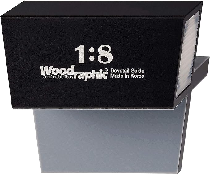 Dovetail Saw Guide – 1:8 Angle for Hard Wood – CNC Machined Magnetic Layout Tool for Accurate Joinery, Marking Lines, and Hand-Cut Woodworking Projects