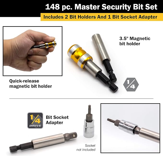 Titan 16148 148-Piece Master Security Bit Set