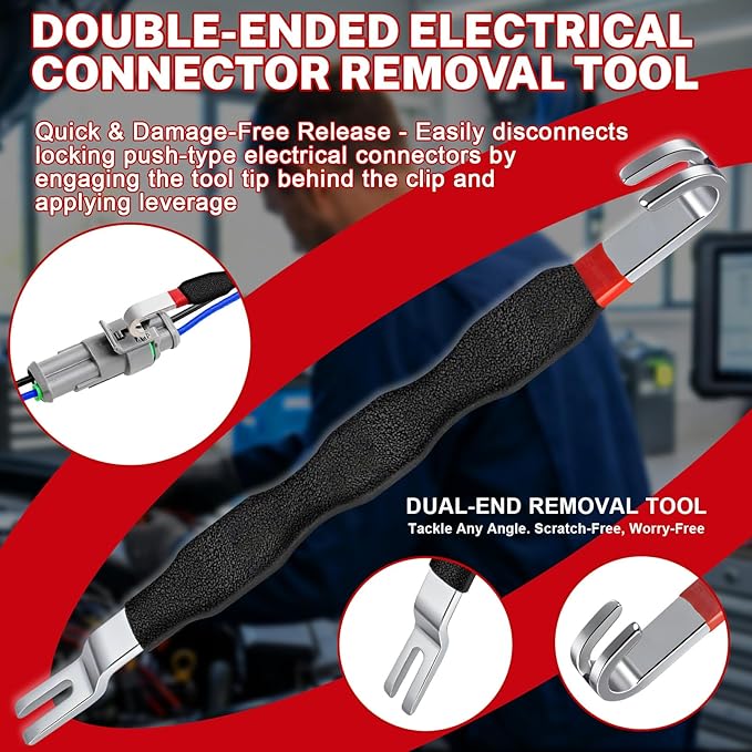 5 Pcs Electrical Disconnect Pliers and Cars Terminal Pin Removal Tool Kit, 37960/37980/13120/ Collar Hose Clamp Pliers Set for Automotive Electric Wire Plug Separatorl