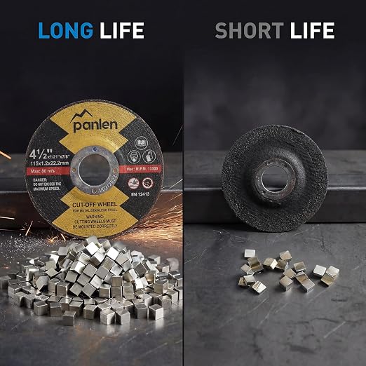 25 Pack - 4.5" 7/8" Arbor Cut Off Wheels for Metal, Premium Materials Stainless Steel Cutting Wheel, Thin Cut-Off Discs for Angle Grinder