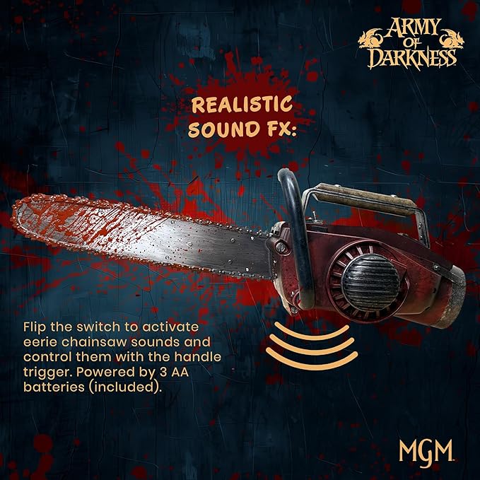 Army of Darkness Ash's Chainsaw 1:1 Scale Electronic Prop Replica | Officially Licensed Collectible