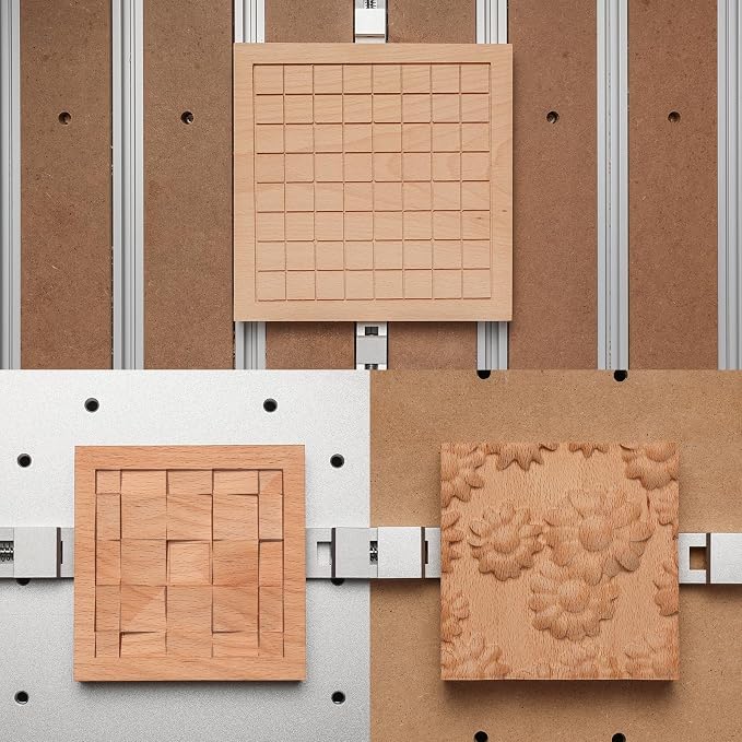 Genmitsu Upgrade CNC Router Vise Clamp for Large Woodworking & Metalworking Project, Low Profile Aluminum Toe Clamp, Size 4.2" x 0.9" x 0.6" (106mm x 22mm x 15mm), 2PCS