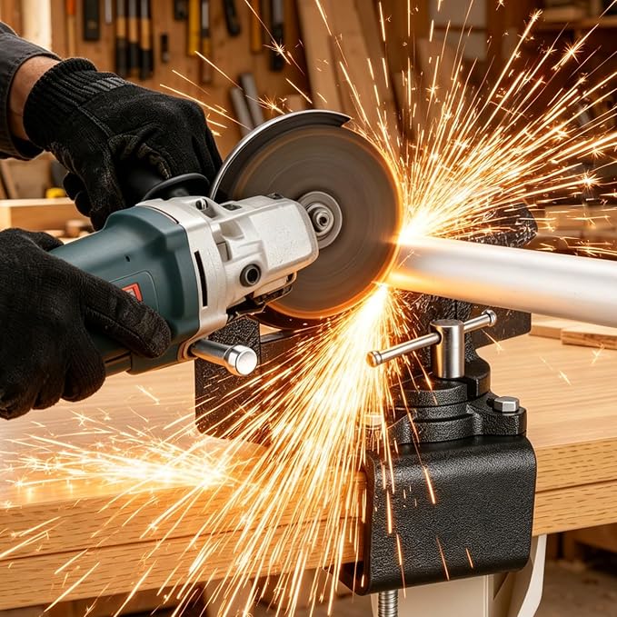 4-1/2" Bench Vise, 2-In-1 Drill-Free Table Vice for Workbench