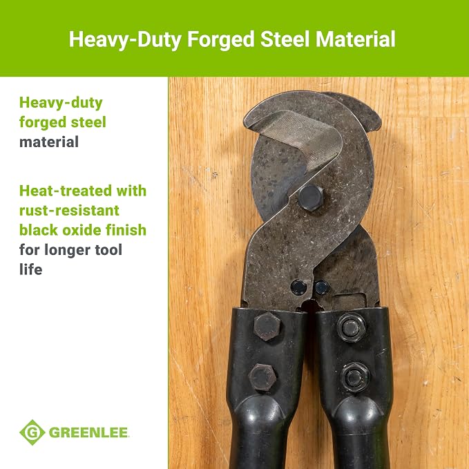 Greenlee 706 31-1/2" Heavy-Duty Cable Cutter for Copper, Aluminum, and Communications Cable