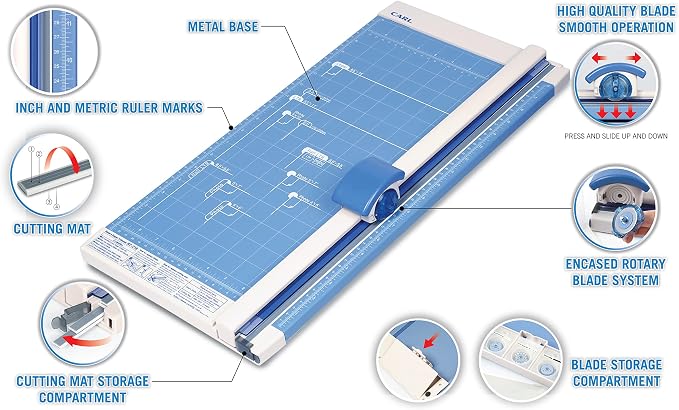 CARL Professional Rotary Paper Trimmer 18 inch