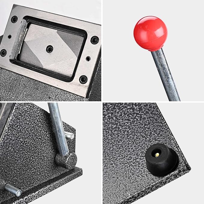 Yescom Manual ID Credit Card Corner Cutter Passport Photo Cutter Business Card Die Round Corner Cutter for Home Office Cards School Supplies Heavy Duty Punch