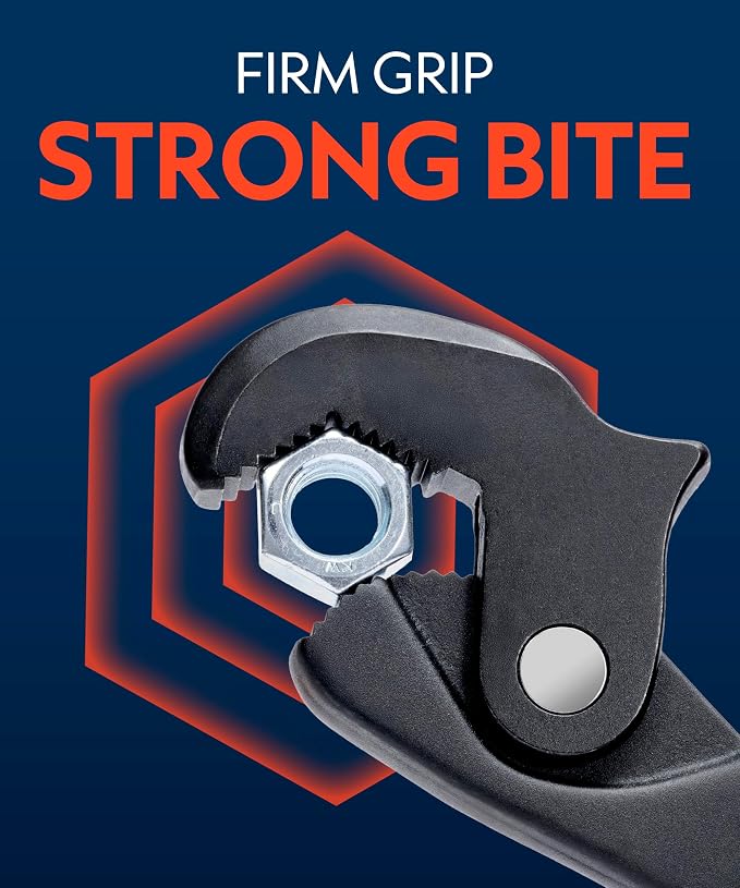 QUENCHING Self-Adjusting Crowfoot Wrench for Tight-Access Fasteners 8–32mm (5/16”–1-1/4”), Slim Profile, Not for Heavy Torque
