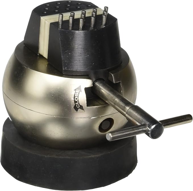 SE 5" Engraving Block Ball Vise Setting Jewelry with Pins, Rubber Base - JT-GB90