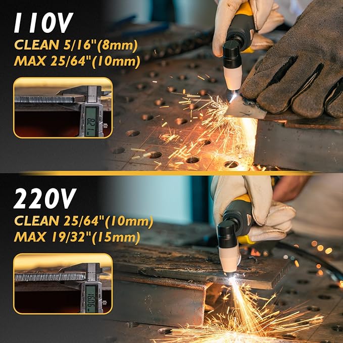 TOOLIOM MIG/TIG/CUT/Stick/Flux MIG/Spool Gun Welder 6 in 1 Multiprocess Welding Machine 110/220V Dual Voltage Aluminum Welding Machine Spool Gun Compatible