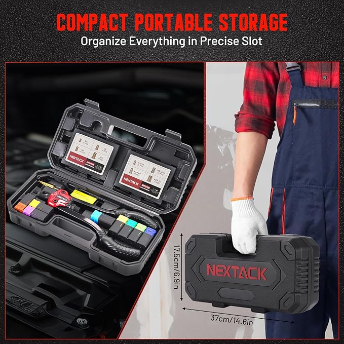 NEXTACK Rivet Nut Tool Kit with a Step Drill Bit, 120 Nutserts, Heavy Duty Rivnut Tool Set with 8 SAE & Metric Mandrels M5 M6 M8 M10 10-24 1/4-20 5/16-18 3/8-16, Organized Rugged Case (NT700)
