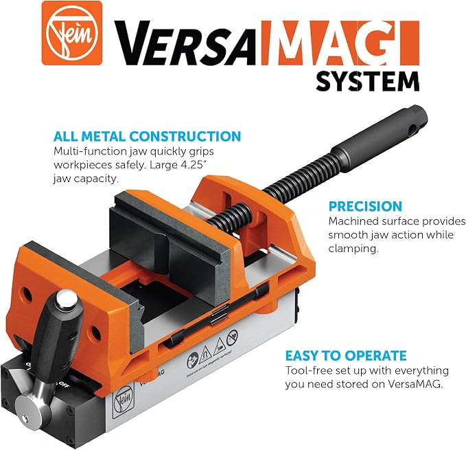 Fein VersaMag Magnetic Vise Set with an Innovative Two-Rotor System