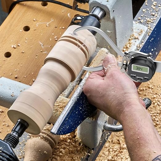 HDLNKAK Digital Outside Caliper Gage, Favor 0-6” Metric/Fractional/Decimal Readings, Alloy Jaws, Digital Circular Caliper with Hold Function for Woodworking.