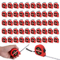 50 Pcs 6 FT Mini Tape Measure Retractable Bulk Small Measuring Tape Pocket Size Measurement Tool for Operation Christmas Items Party Favor Gifts Stuffers for Men (Red)