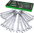 SK 16 Piece, 12 Point, SAE & Metric Chrome Combination Wrench Set | SK01368